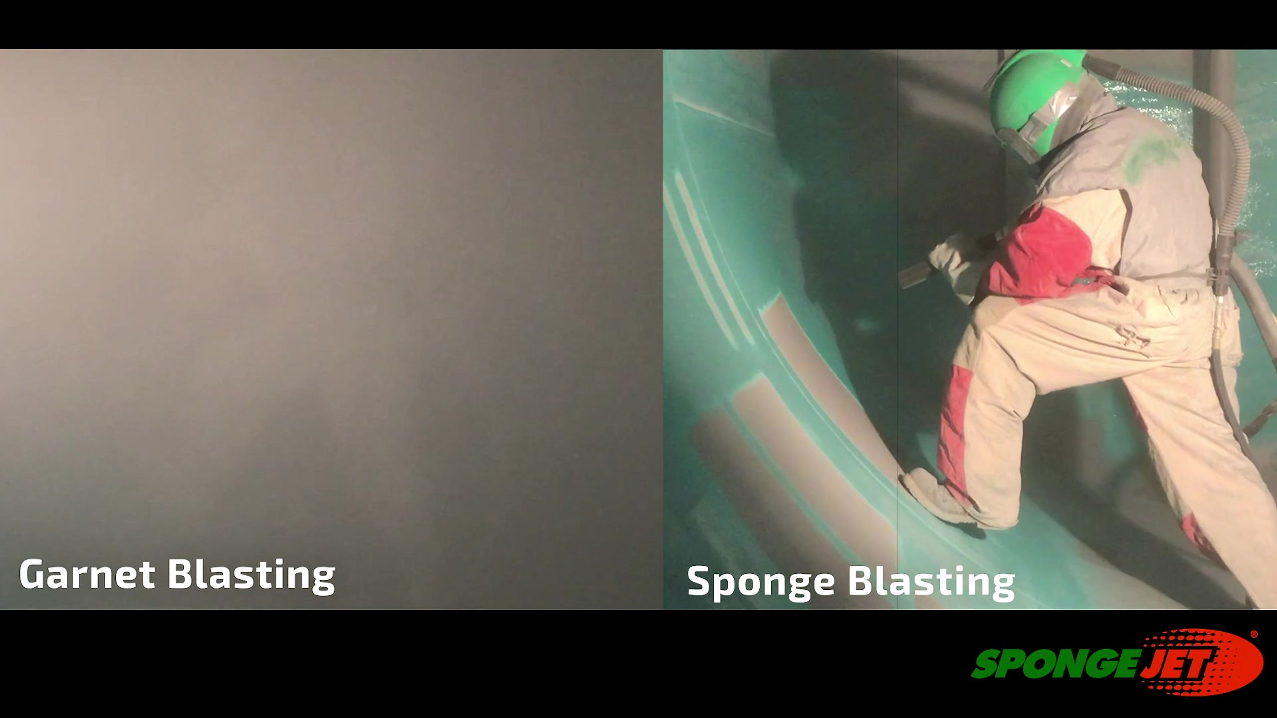 Comparison between Sponge Blasting & Garnet